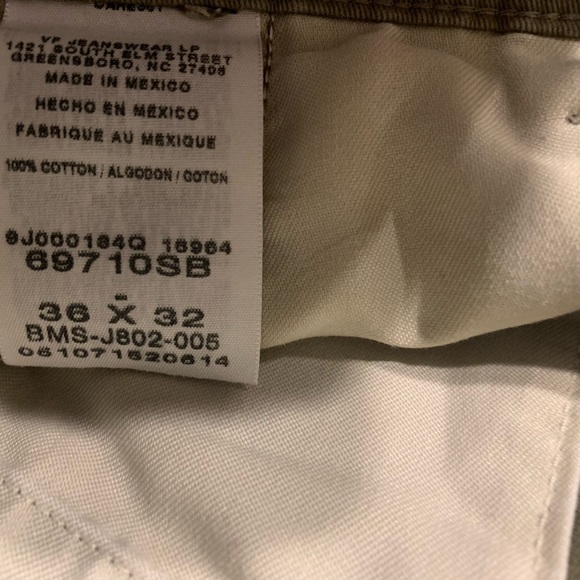 Men’s Timber Creek by Wrangler Khaki Pants Size 36x32 Pleated front 100% Cotton - Picture 8 of 9